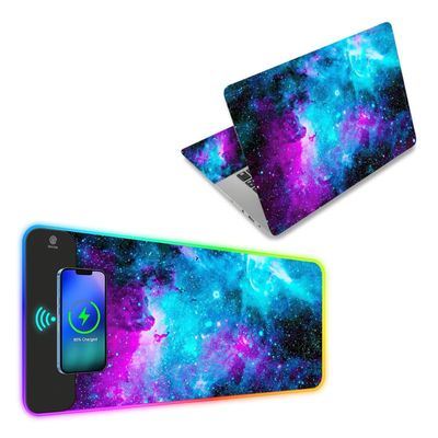 12" 13" 13.3" 14" 15" 15.4" 15.6 inch Laptop Vinyl Skin Sticker Cover,RGB Gaming Wireless Charging Mouse Pad, 5/7.5/10/15W 10 Light Modes LED Mouse Pad 800x300x4MM