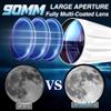 Telescope, 90mm Aperture 900mm Astronomical Refractor Telescope for Adults High Powered - Multi-Coated Professional Telescopes for Astronomy Beginners with AZ Mount, Portable Carry Bag, Phone Adapter view 2