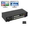 CKLau 4 Port HDMI Split Multi-View KVM Switch Dual Monitor with Cables - Supports Single, Dual, Quad Screen Modes - Split & PIP Function, Hotkey Switching view 1
