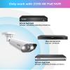 ZOSI 4PK 4K PoE Security Cameras with Ethernet Cables,Person Vehicle Detection,2 Way Audio,Night Vision,Smart Light&Sound Alerts,8MP Weatherproof Outdoor Add-on Camera Only Work 4K PoE NVR view 2