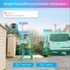 ZOSI 4PK 4K PoE Security Cameras with Ethernet Cables,Person Vehicle Detection,2 Way Audio,Night Vision,Smart Light&Sound Alerts,8MP Weatherproof Outdoor Add-on Camera Only Work 4K PoE NVR view 4