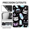 for Kindle Paperwhite 11th Generation Case 6.8 All-New 2024/2023/2021, PU Leather Kindle Case Adjustable Stand with Auto Sleep/Wake Cover for Kindle Paperwhite Signature Edition, Kawaii Gothic Cat view 2