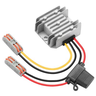 BEYIMEI DC 9-32V to 12V 5A Voltage Stabilized Converter with Quick Connection Cable, Waterproof Regulated DC Power Supply for Golf Cart Club Car LED Light