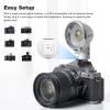 Godox Lux Elf Retro Camera Flash Kit for Beginners, 400 Flashes at Full Power with Visual Guide Power Selection Dial, S1/S2 Optical Control for Fuji, Canon, Nikon, Sony, Olympus for traveling shooting view 4