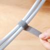 16.4ft Hook and Loop Roll, Wire Ties Hook and Loop Straps Reusable Fastening Cable Ties Hook and Loop Wire Management for Organizing Home, Black view 2