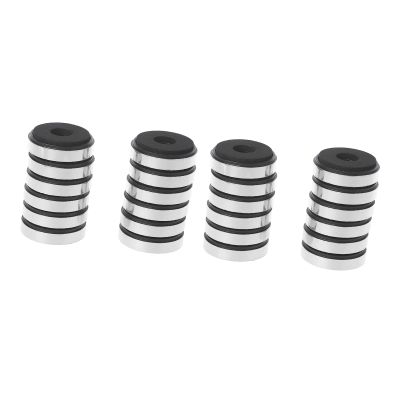 24 Pieces Aluminum Alloy Frame Speaker Stands Feet Pads Sturdy Foot Mats Reduce Solid Spare Parts Wall Plate