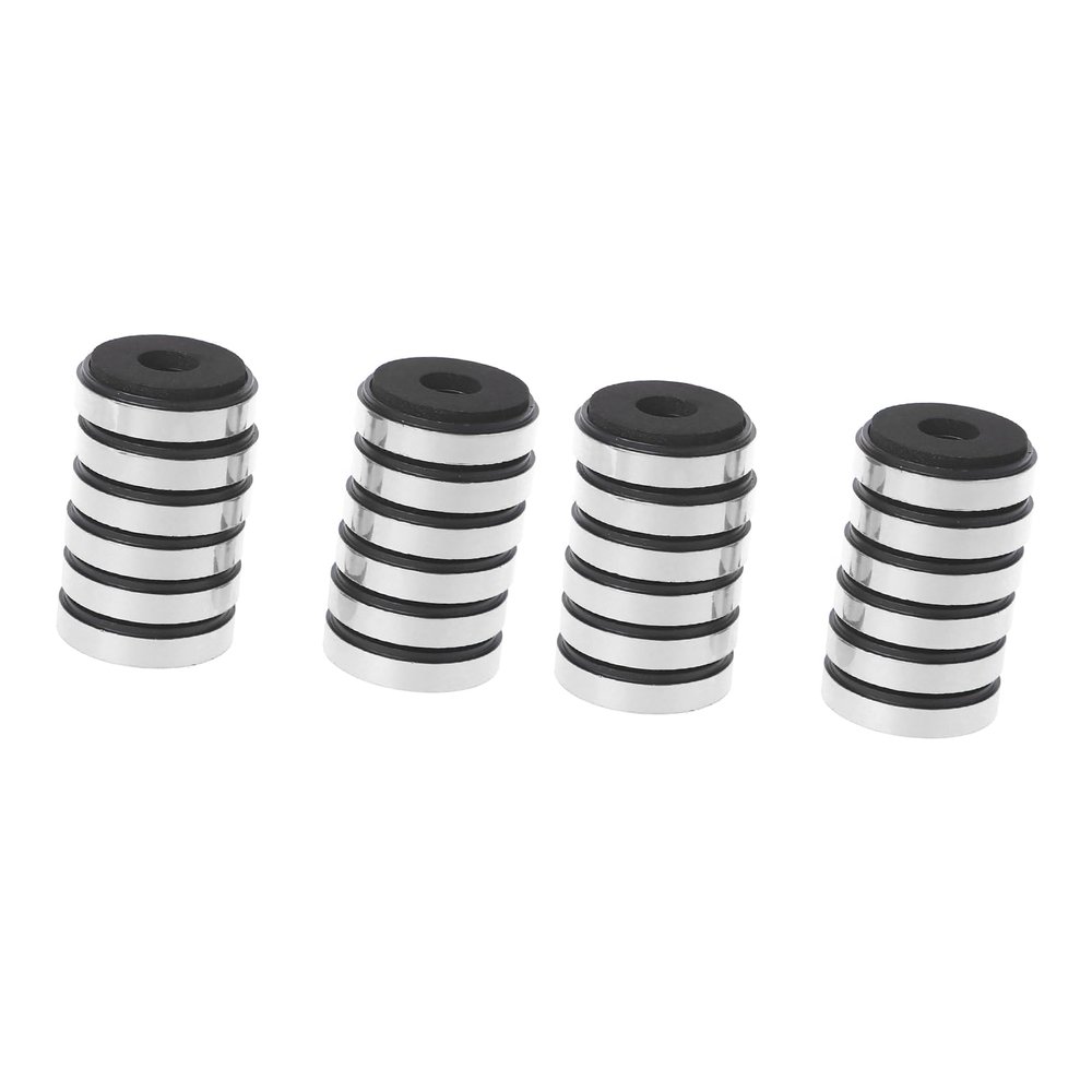 24 Pieces Aluminum Alloy Frame Speaker Stands Feet Pads Sturdy Foot Mats Reduce Solid Spare Parts Wall Plate