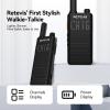 (3nd Gen RT22) Retevis B3H Walkie Talkies for Adults-Ultra Slim, with Earpiece, 6 Way Multi Unit Charger, 1620 mAh, LED Display, Business Portable FRS Two-Way Radios for Retail Store (6 Pack) view 2