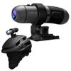 XRC TECH Dual Head 2K+2K Sports Action Camera,IP66 Waterproof WiFi Helmet Camera for Motorcycle Bicycle, Front and Rear Video Recorder with WiFi APP Wireless Remote Control HDR Night Vision, black view 1