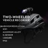 XRC TECH Dual Head 2K+2K Sports Action Camera,IP66 Waterproof WiFi Helmet Camera for Motorcycle Bicycle, Front and Rear Video Recorder with WiFi APP Wireless Remote Control HDR Night Vision, black view 2