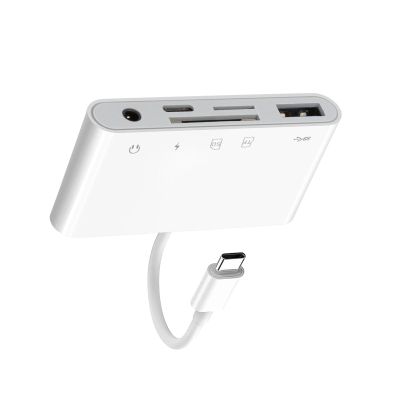 MOOKEENONE Type-C TF/SD Memory Card Reader High-Speed Adapter for Smart Media SD SDXC CF SDHC