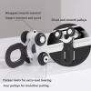 Ceiling Curtain Track, Upgraded Aluminum Curtain Track, Curtain Track Ceiling Mount, Curtain Rods, Windows And Room Divider Ceiling Track Set, Rail for Bedroom, Shower, Closet ( Color : Black , Size : view 4