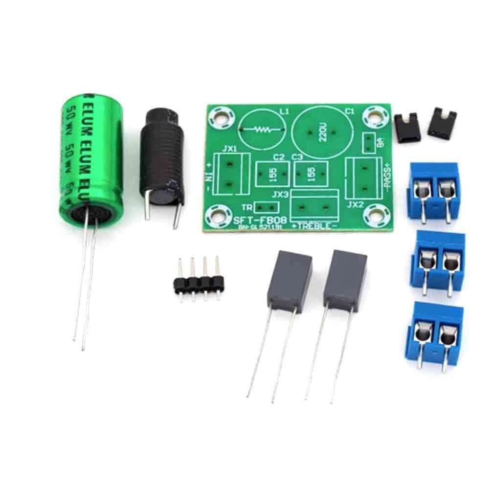 YOURRYONG Audio Two Way Frequency Divider Fever HiFi Speaker high and Low Frequency Divider DIY Accessories (Kits)