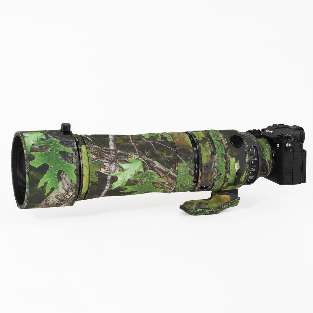 CHASING BIRDS Lens Camouflage Waterproof Coat for Sigma 60-600mm F4.5-6.3 DG DN OS Sports Rainproof Lens Protective Cover Version IV (Green Leaf Camouflage, with SEL1.4X and 2.0X TC)