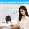 Wooden Desktop Speaker Stand for Echo Pop Stand Holder - Saving Space Wood Tripod Speaker Stand Desk for Alexa Echo Pop (2023) Table Stand view 3
