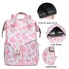 Mimfutu Cow Print Laptop Backpack College School Backpack Bookbags Nurse Backpacks Travel Bags for Women Girls Fits 15.6 Inch Notebook (Pink), Large view 2