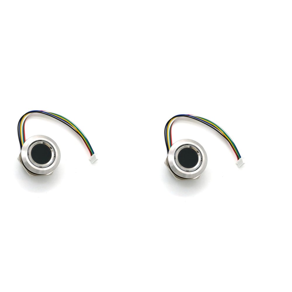 Viodmss 2X R503 Circular Round RGB Ring Indicator LED Control DC3.3V MX1.0-6Pin Capacitive Fingerprint Module, 15mm