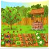 BELECO 6x4ft Fabric Fruits and Vegetables Garden Backdrop Cartoon Green Farmland Carrots Apples Agricultural Plants Harvest Background Farm Theme Party Decorations Kids Children Photoshoot Prop view 1
