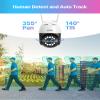 ZOSI 3K WiFi Pan/Tilt Camera, C296 5MP Plug-in Home Surveillance Camera Outdoor, Face Person Vehicle Detection, Auto Human Tracking, Floodlight Siren view 2