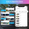 ZOSI 3K WiFi Pan/Tilt Camera, C296 5MP Plug-in Home Surveillance Camera Outdoor, Face Person Vehicle Detection, Auto Human Tracking, Floodlight Siren view 3