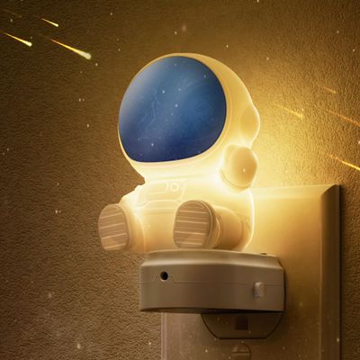 L LOHAS LED Night Light for Kids, 3D Space Night Light Plug in, Dusk to Dawn Nursery Night Lights, RGB+Soft White 3000K, 3 Lighting Modes, Room Decor, Children