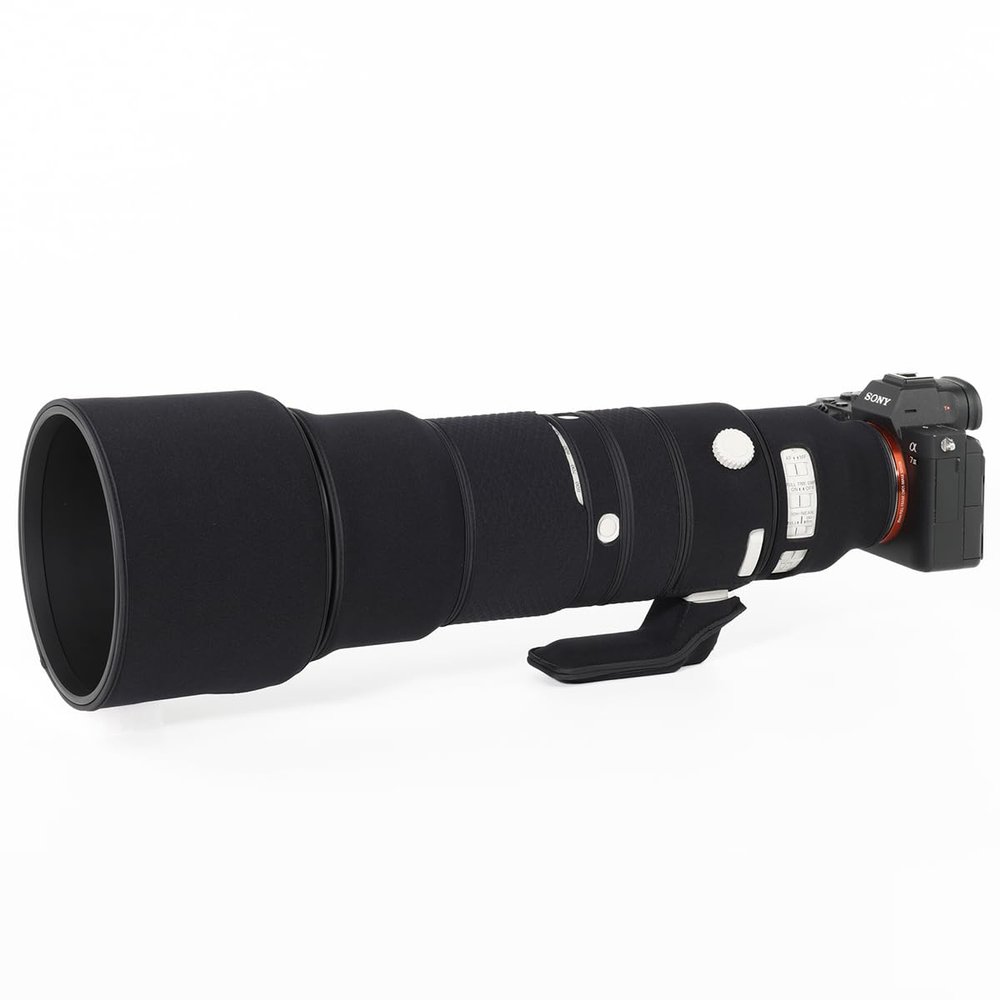 CHASING BIRDS Lens Camouflage Waterproof Coat for Sony FE 200-600mm F5.6-6.3 G OSS Rainproof Lens Protective Cover Version IV (Classic Black, with 1.4X and 2.0X TC)