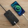 10FT Power Strip Extension Cord Surge Protector with 8 Outlets and 2 USB & 2 USB-C Port(5V 3.1A),Bold Extension Cord with Fuse Surge Protected Power Strip for Home Office (Black) view 4