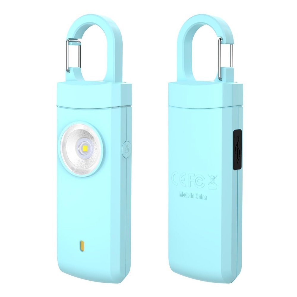 Tansey Personal Safety Alarm for Women, 130dB Siren, USB Rechargeable with Extra Loud Double Speakers, 2 Packs