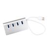 Drag Four Splitter Portable USB Splitter,USB 3.0 4-Port Multi Hub Splitter Aluminum Adapter view 1