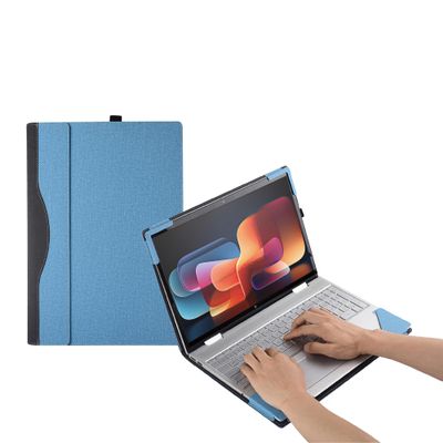 16Inch Laptop Case Cover for HP Envy x360 2-in-1 Laptop 16-ad / 16z-ad / 16-ac / 16t-ac & Spectre x360 2-in-1 Laptop 16-aa / 16t-aa 2-in-1 Laptop Anti Drop Case PU Protective Cover (Sky Blue)