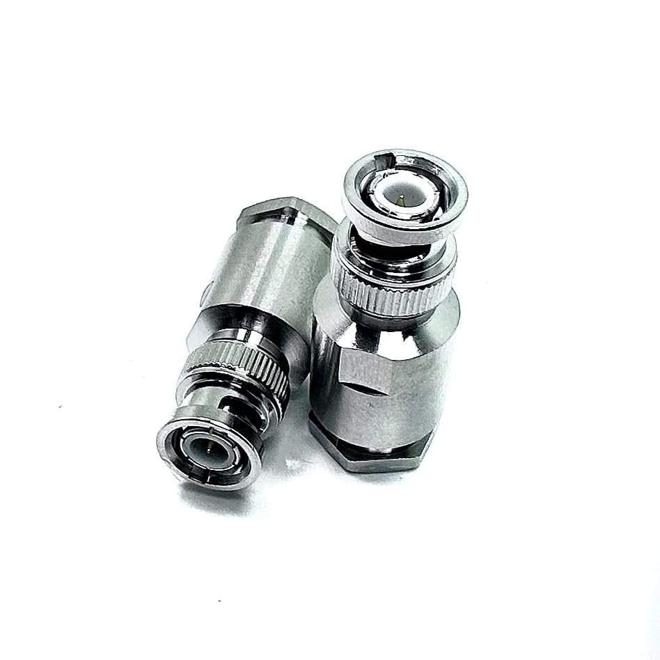 RFVOTON RF BNC Male Connector Plug Connection Adapter Coaxial Connector for LMR400 9913 RG214 RG213 RF Coaxial Cable 2 Pack