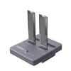 AOKO M.2 NVMe SSD Cloner, Dual-Bay 4-in-1 Hard Drive Docking Station,Hard Drive Reader/Cloner for M.2 PCIE NVME+mSATA & SATA 2.5"/3.5" HDD,Offline Cloning Without PC view 1