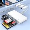 8-in-1 Multi Memory Card Reader USB C Lightning USB Multi Card Reader for SD CF XD MS Micro SD TF, SD Card Reader Adapter for for iPhone 15/14/13/12/iPad/MacBook/Samsung S24/S23/S22/PC Plug and Play view 1