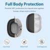 3 in 1 Silicone Cover and Case for Apple Airpods Max Headphones, AirPods Max Hard Case and Anti-Scratch Ear Pad Case/Ear Cups/Headband Covers Accessories (Black) view 3