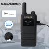 (3nd Gen RT22) Retevis B3S Walkie Talkie, Portable FRS Two-Way Radios,with Earpiece, Slim, LCD Screen,6 Way Multi Unit Charger,1620 mAh,Rechargeable 2 Way Radio for Restaurant Boutique Store (6 Pack) view 4