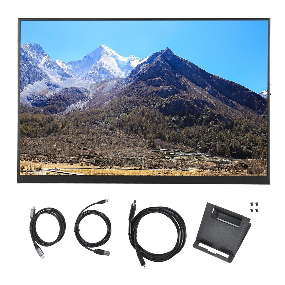 BTSEURY 120Hz Portable Gaming Monitor with HDR Eye Care USB C HD Multimedia Interface for Laptops, PCs, Phones VESA Mountable & Ideal for External Use