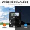 JEUJUG Radio Portable AM FM Digital Radios Clock Radio with Bluetooth 5 Watts Loud Speaker Rechargeable AM FM Radios Plug in Wall Battery Operated Best Reception for Home Outdoor Great Gift Black view 4