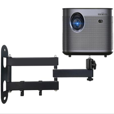 2-Be-Best Projector Wall Mount Upgraded 14" Foldable Arms and Cable Clips Projectors Mount for Wall Quality Cold-Rolled Steel Projector Mount Compatible with XGIMI, PVO, TMY, AuKing Projectors Black