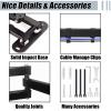 2-Be-Best Projector Wall Mount Upgraded 14" Foldable Arms and Cable Clips Projectors Mount for Wall Quality Cold-Rolled Steel Projector Mount Compatible with XGIMI, PVO, TMY, AuKing Projectors Black view 3