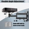 2-Be-Best Projector Wall Mount Upgraded 14" Foldable Arms and Cable Clips Projectors Mount for Wall Quality Cold-Rolled Steel Projector Mount Compatible with XGIMI, PVO, TMY, AuKing Projectors Black view 4