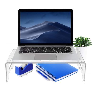 Acrylic Monitor Stand,Computer Monitor Stand Riser Transparent Ergonomic Monitor Stand for Home and Office for Laptop TV Screen Printer