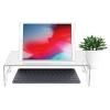 Acrylic Monitor Stand,Computer Monitor Stand Riser Transparent Ergonomic Monitor Stand for Home and Office for Laptop TV Screen Printer view 4