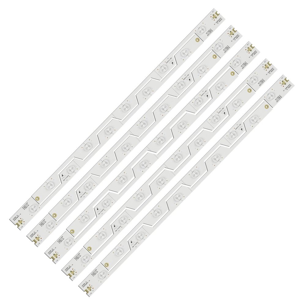 UFDIPLMY 10pcs 5LEDs LED Backlight Bar Compatible with Thomson 55UB6406 55UB6406W LV550NDEL MA4CLB5505HR3KT4 TMT-55E5800-10X5-3030C-V2 4C-LB5505-YH1