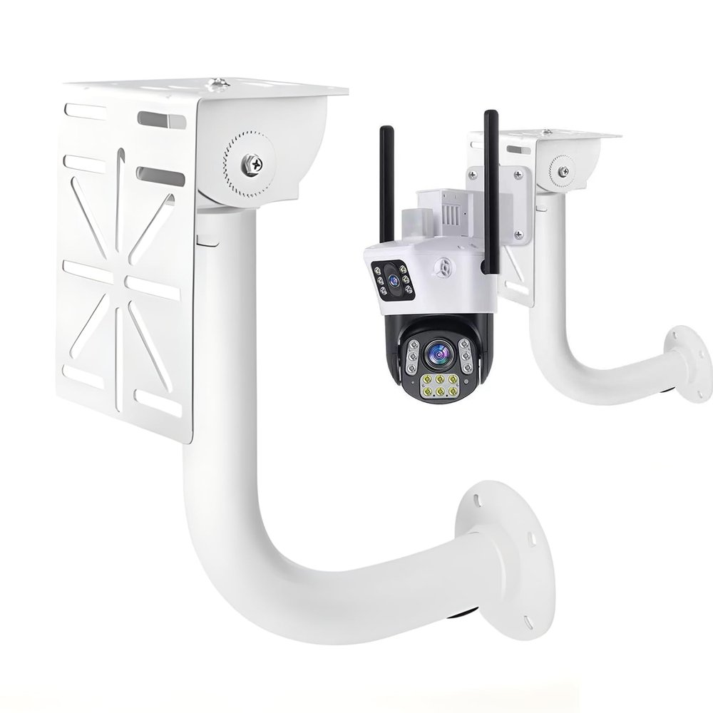 UQISOVI Security Camera Universal Wall Mounting Bracket Kit, Aluminum Alloy Ball Machine Camera Bounding Wall/Enclosing Wall Mount Holder Stand for CCTV PTZ Dome Camera (Length 31.5inch)