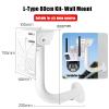 UQISOVI Security Camera Universal Wall Mounting Bracket Kit, Aluminum Alloy Ball Machine Camera Bounding Wall/Enclosing Wall Mount Holder Stand for CCTV PTZ Dome Camera (Length 31.5inch) view 2