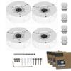 PFA130-E Junction Box for Dome and Bullet Camera, 4 Pack (White-with Cable Glands) view 1
