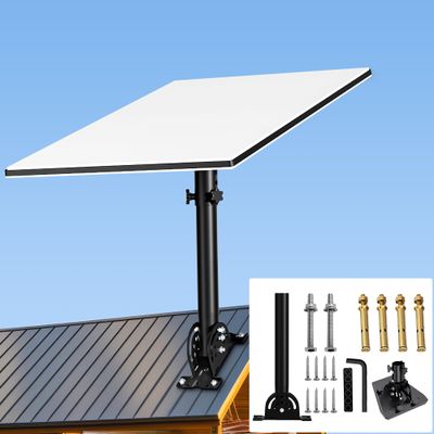 Burbifro Star link Heavy Duty Pivot Roof Mount, 160 Degree Tilt for Better Signal, Compatible with Star link Gen 3 Dish