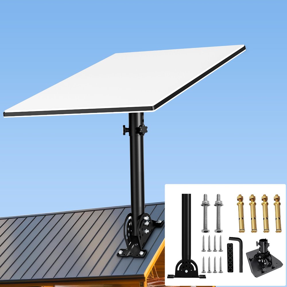 Burbifro Star link Heavy Duty Pivot Roof Mount, 160 Degree Tilt for Better Signal, Compatible with Star link Gen 3 Dish