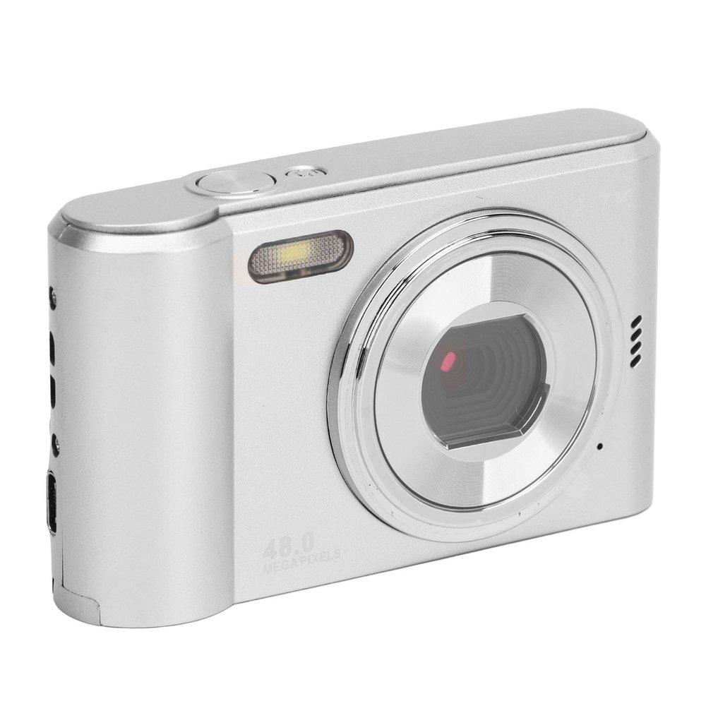 48MP Digital Camera, 2.7k 8X Zoom Compact Auto Focus Cute Camera with 2.4 inch Screen, for Teens Students Girls Boys Seniors, Lightweight Portable Camera for Travel,