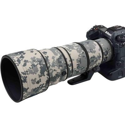ROLANPRO Camouflage Lens Cover for Nikon Z 400mm f4.5 VR S Raincover Lens Protective Sleeve Case-#UCP Gray Camo Waterproof